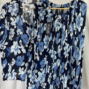 Hawaiian print gauze set XL rayon